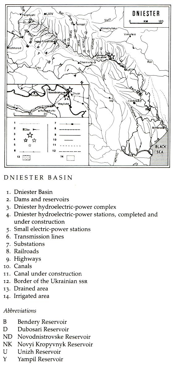 Image from entry Dniester River Basin in the Internet Encyclopedia of Ukraine